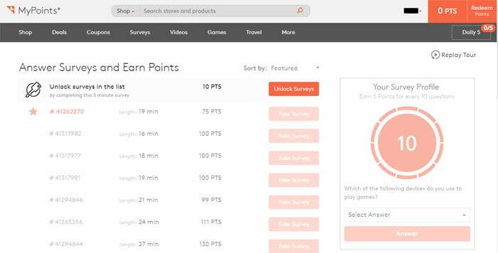 mypoints surveys